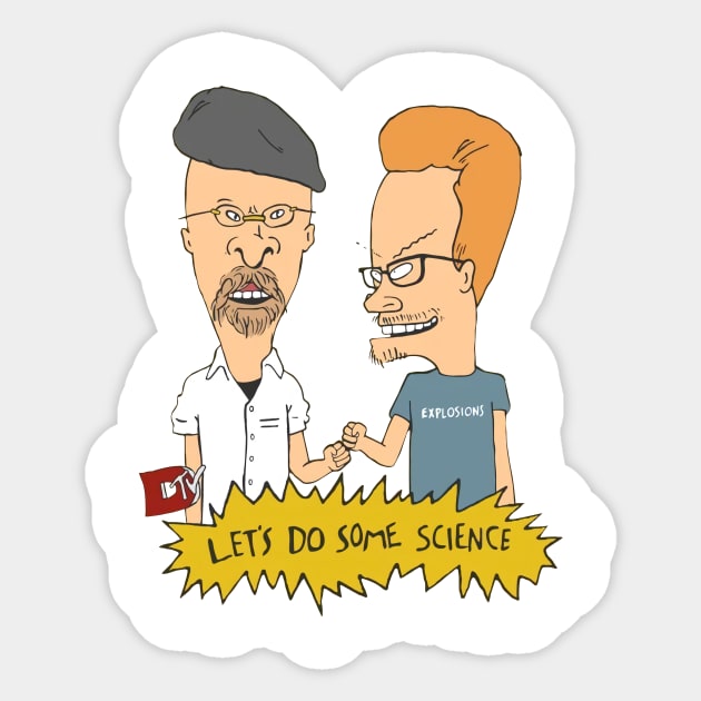 Hyneman And Savage Sticker by Ac Vai